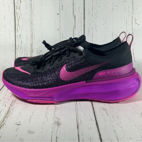 Nike ZoomX Invincible Run FK 3 Black Purple Grape Mens Size 11.5 DR2615-006 - Picture 3 of 9
